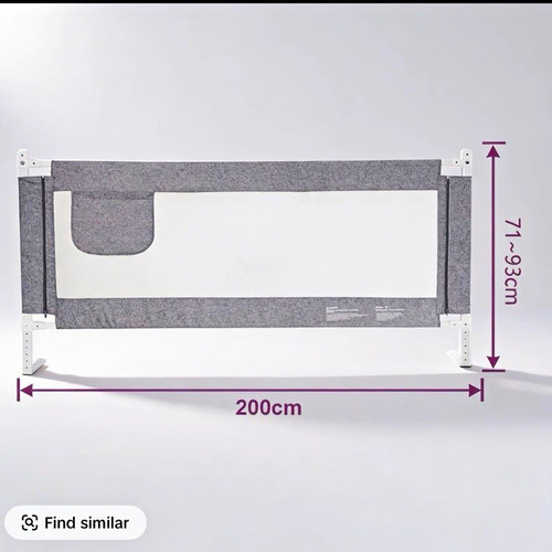 Grey adjustable toddler bed - adjustable,