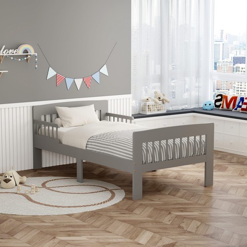 Wooden single bed toddler - bed, kids