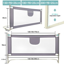 150/180/200cm BED SIDE RAIL