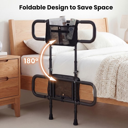 Collapsible bed rail - bed,